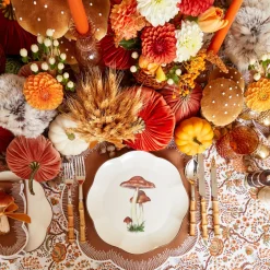 Scalloped Mushroom Dinner Plate (Set Of 4)|Mrs. Alice New