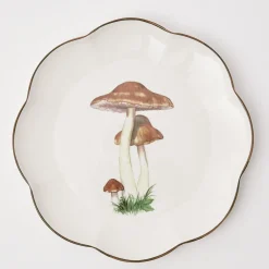 Scalloped Mushroom Dinner Plate (Set Of 4)|Mrs. Alice New