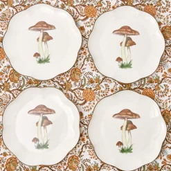 Scalloped Mushroom Dinner Plate (Set Of 4)|Mrs. Alice New