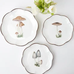 Scalloped Mushroom Dinner Plate (Set Of 4)|Mrs. Alice Discount