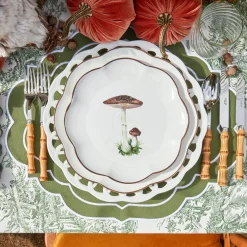 Scalloped Mushroom Starter Plates (Set Of 4)|Mrs. Alice Discount