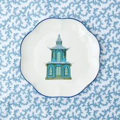 Scalloped Pagoda Dinner Plate (Set Of 4)|Mrs. Alice Online