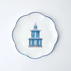 Scalloped Pagoda Dinner Plate (Set Of 4)|Mrs. Alice Online