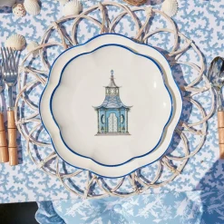 Scalloped Pagoda Starter Plate (Set Of 4)|Mrs. Alice Discount