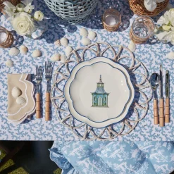 Scalloped Pagoda Starter Plate (Set Of 4)|Mrs. Alice Online