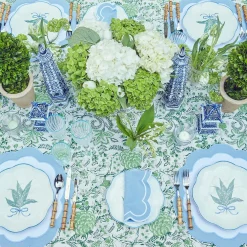 Serena Applique Blue Napkins (Set Of 4)|Mrs. Alice Discount