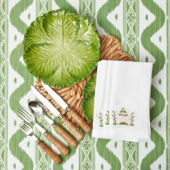 Serena Green Cabbage Dinner Plate (Set Of 4)|Mrs. Alice Sale