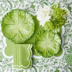 Serena Green Cabbage Dinner Plate (Set Of 4)|Mrs. Alice Hot