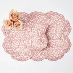 Serena Pink Leopard Napkins (Set Of 4)|Mrs. Alice Hot