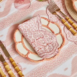 Serena Pink Leopard Napkins (Set Of 4)|Mrs. Alice Hot