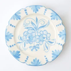 Seville Blue Gardenia Dinner Plate|Mrs. Alice