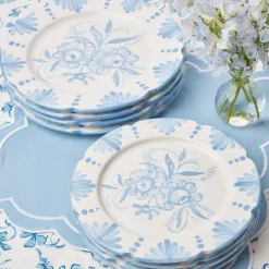 Seville Blue Gardenia Dinner Plate|Mrs. Alice