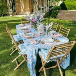 Seville Blue Gardenia Dinner Plate|Mrs. Alice