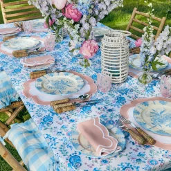 Seville Blue Gardenia Dinner Plate|Mrs. Alice Best