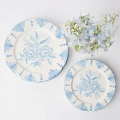 Seville Blue Gardenia Starter Plate (Set Of 4)|Mrs. Alice