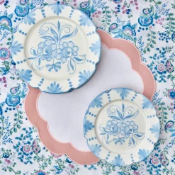 Seville Blue Gardenia Starter Plate (Set Of 4)|Mrs. Alice New