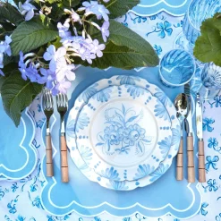 Seville Blue Gardenia Starter Plate (Set Of 4)|Mrs. Alice New