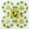 Seville Green Gardenia Dinner & Starter Plates (Set Of 8)|Mrs. Alice Online