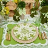 Seville Green Gardenia Starter Plate|Mrs. Alice Discount