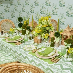 Seville Green Gardenia Starter Plates (Set Of 4)|Mrs. Alice Discount