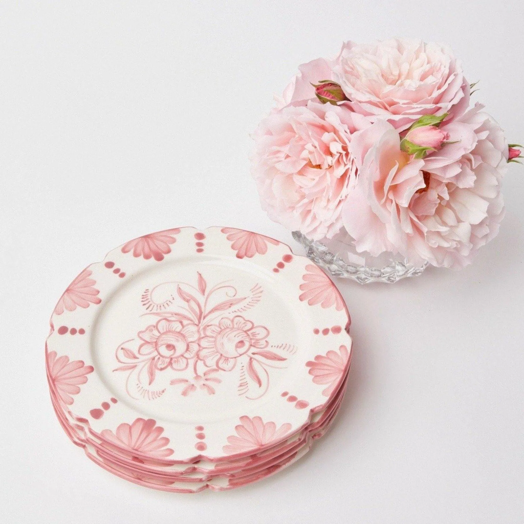Seville Pink Gardenia Dinner Plate|Mrs. Alice Online