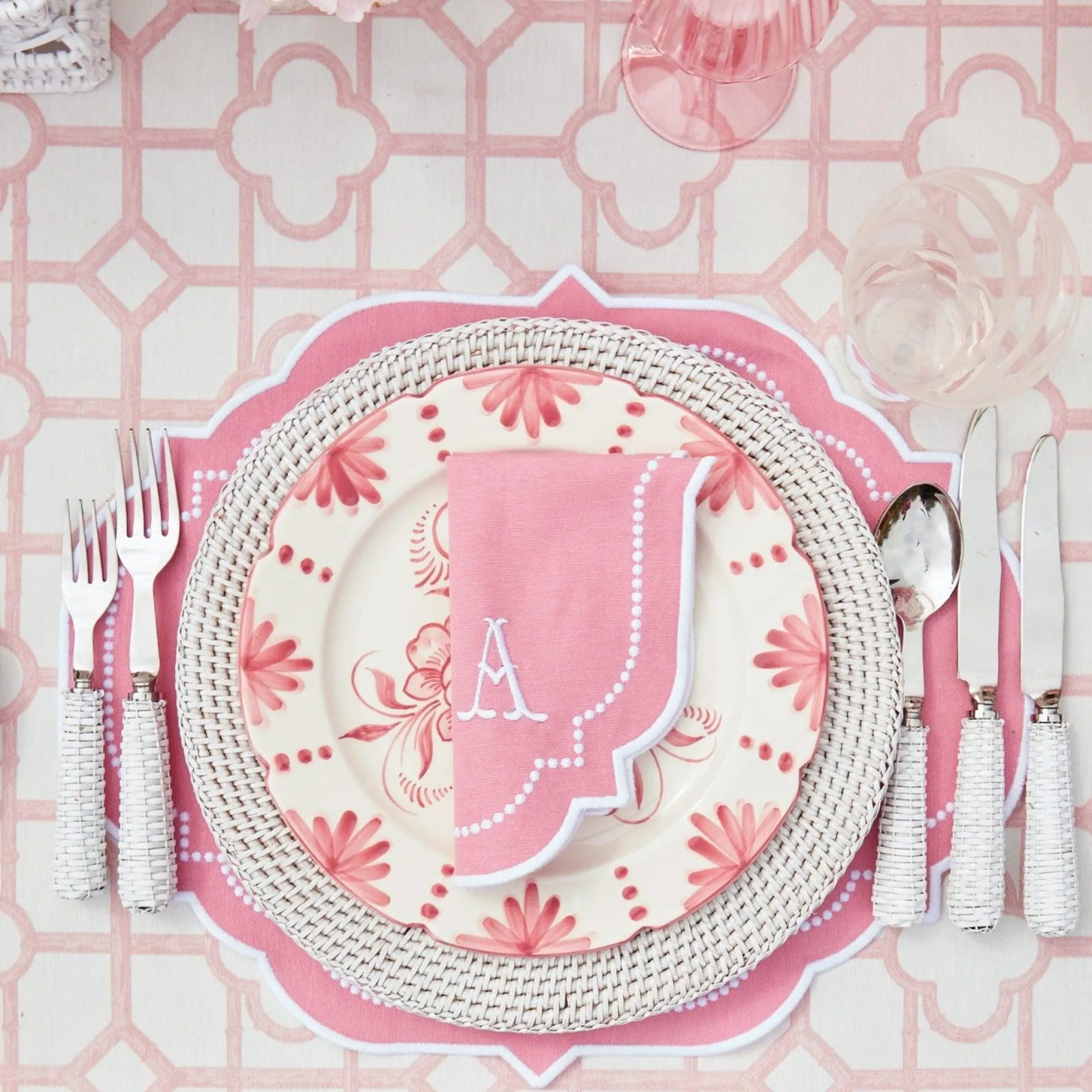 Seville Pink Gardenia Dinner Plate|Mrs. Alice Online