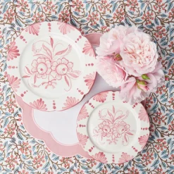 Seville Pink Gardenia Dinner Plate|Mrs. Alice Online