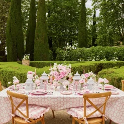 Seville Pink Gardenia Dinner & Starter Plates (Set Of 8)|Mrs. Alice Online