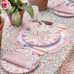 Seville Pink Gardenia Starter Plate (Set Of 4)|Mrs. Alice New
