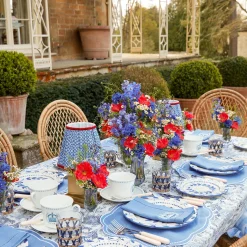 Small Blue Fluted Vase (Set Of 3)|Mrs. Alice Best