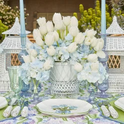 Small Blue Fluted Vase (Set Of 3)|Mrs. Alice Best