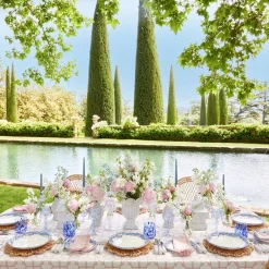 Small Camille Azure Candle Holders (Pair)|Mrs. Alice Outlet