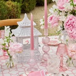 Small Camille Peony Candle Holder (Pair)|Mrs. Alice Online