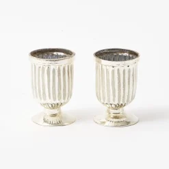 Small Mercury Fluted Vase (Pair)|Mrs. Alice Best