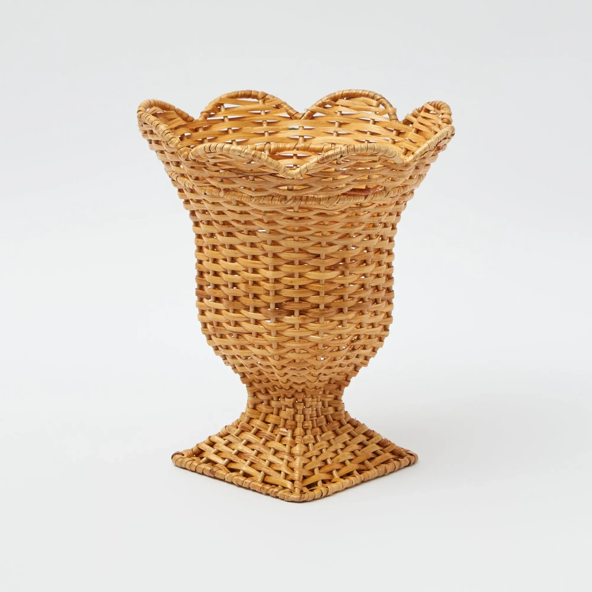 Small Natural Rattan Urn Vase|Mrs. Alice