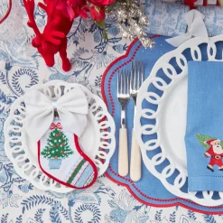 Snow White Velvet Napkin Bows (Set Of 4)|Mrs. Alice New