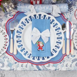 Snow White Velvet Napkin Bows (Set Of 4)|Mrs. Alice New