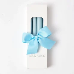 Soft Blue Candles (Set Of 8)|Mrs. Alice Online