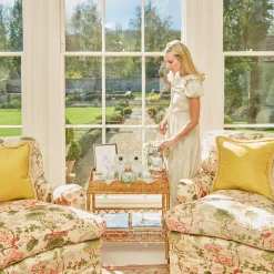 Sophia Rattan Side Table|Mrs. Alice Clearance