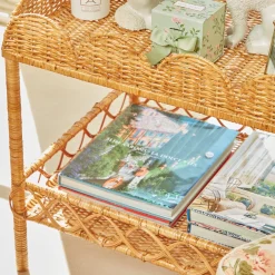 Sophia Rattan Side Table|Mrs. Alice Clearance
