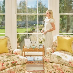 Sophia Rattan Side Table|Mrs. Alice Clearance