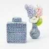 Square Floral Print Ginger Jar|Mrs. Alice New