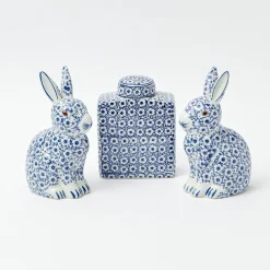 Square Floral Print Ginger Jar|Mrs. Alice New