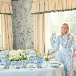 Square Floral Print Ginger Jar|Mrs. Alice New