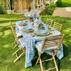 Sylvie Green Embroidered Placemats & Napkins (Set Of 4)|Mrs. Alice Discount