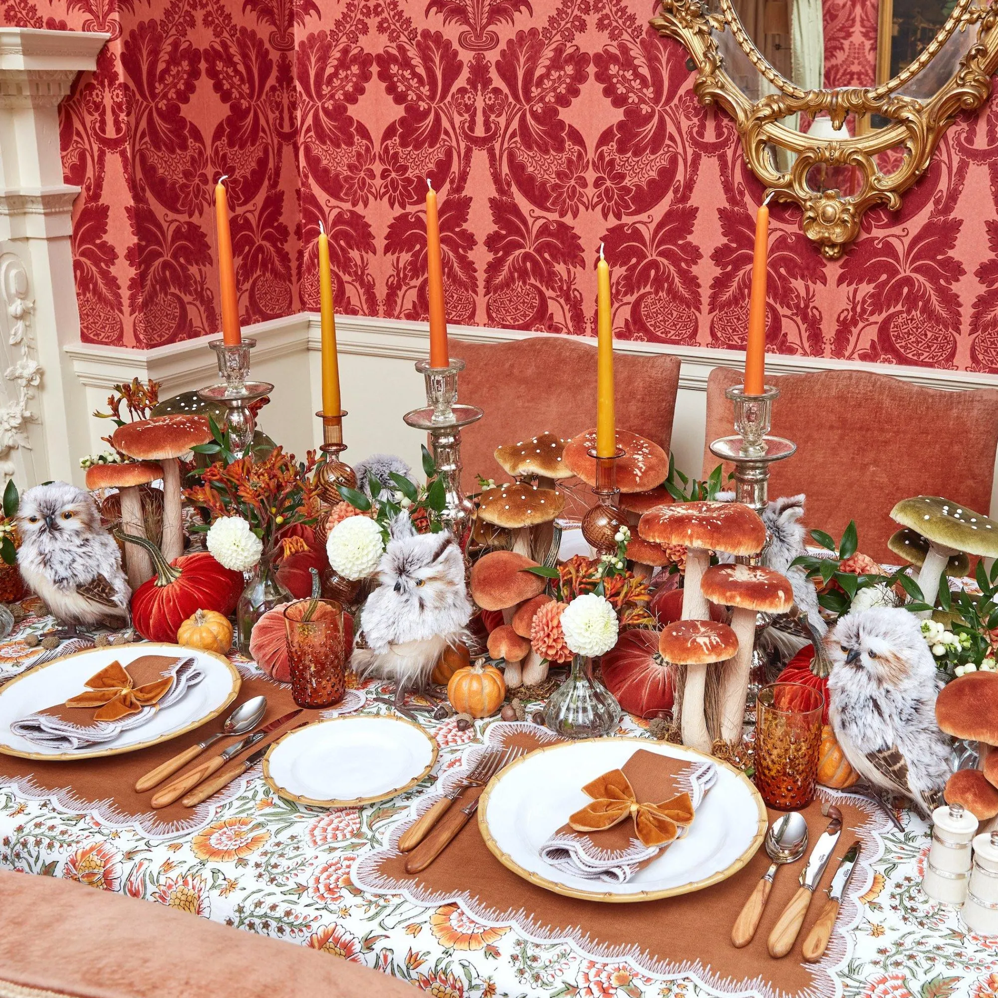 Tall Mercury Glass Candle Holder Trio|Mrs. Alice Outlet