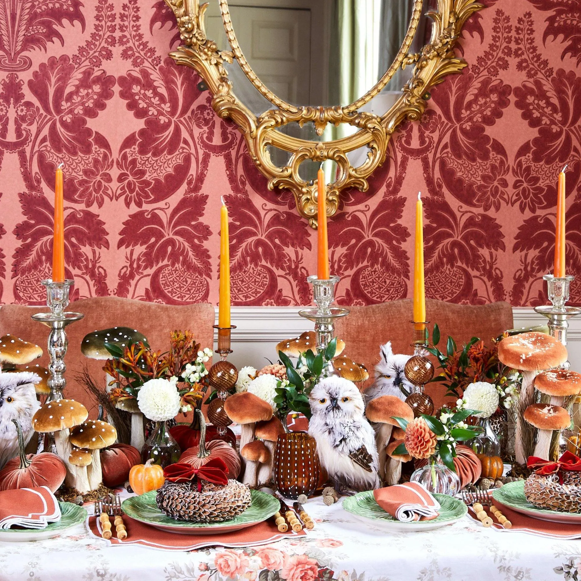 Tall Mercury Glass Candle Holder Trio|Mrs. Alice Outlet