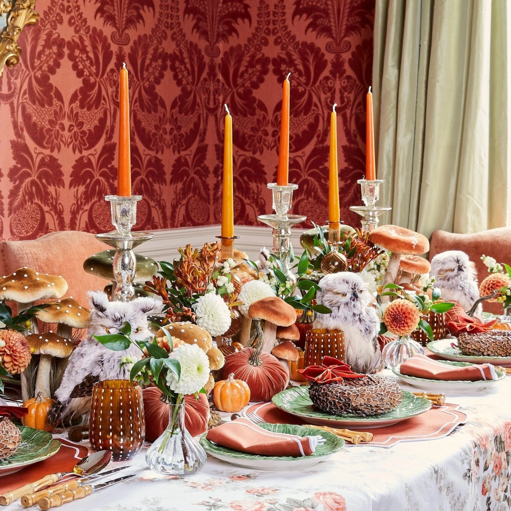 Tall Mercury Glass Candle Holder Trio|Mrs. Alice Outlet