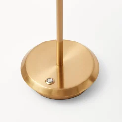 Tall Rechargeable Lamp With White Seagrass Lampshade|Mrs. Alice New