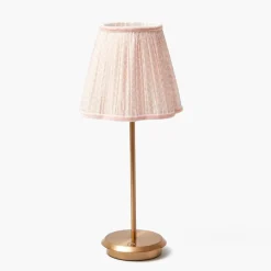 Tall Rechargeable Lamp With Pink Lotus Lampshade|Mrs. Alice Discount